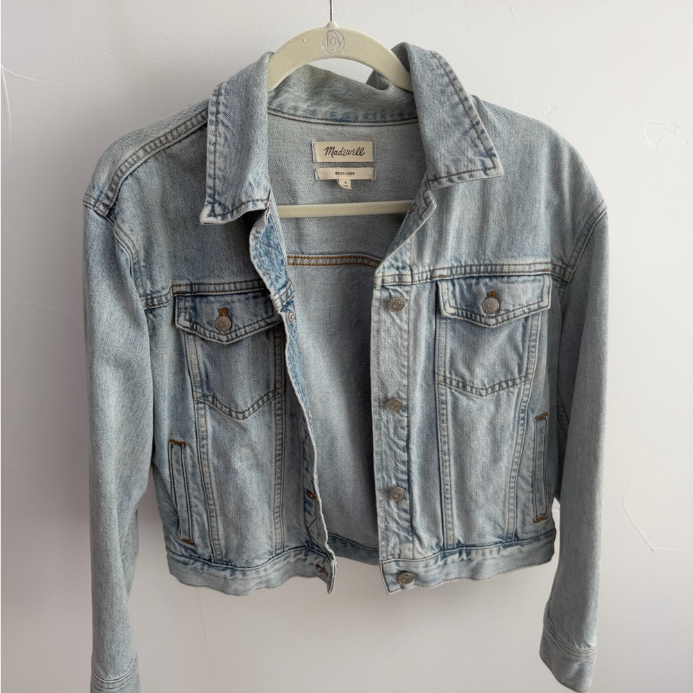 Madewell Boxy Crop Denim Jacket